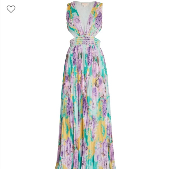 NWT Rococo Sand Floral Cut Out Maxi Dress - Picture 1 of 7